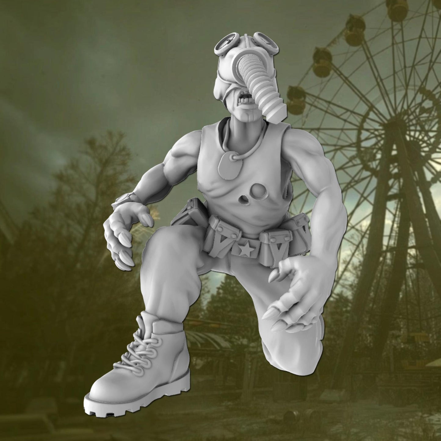 Gasmask Ghouls - Tales from the Radiation Zone - Post Apocalyptic 28mm/32mm Miniatures