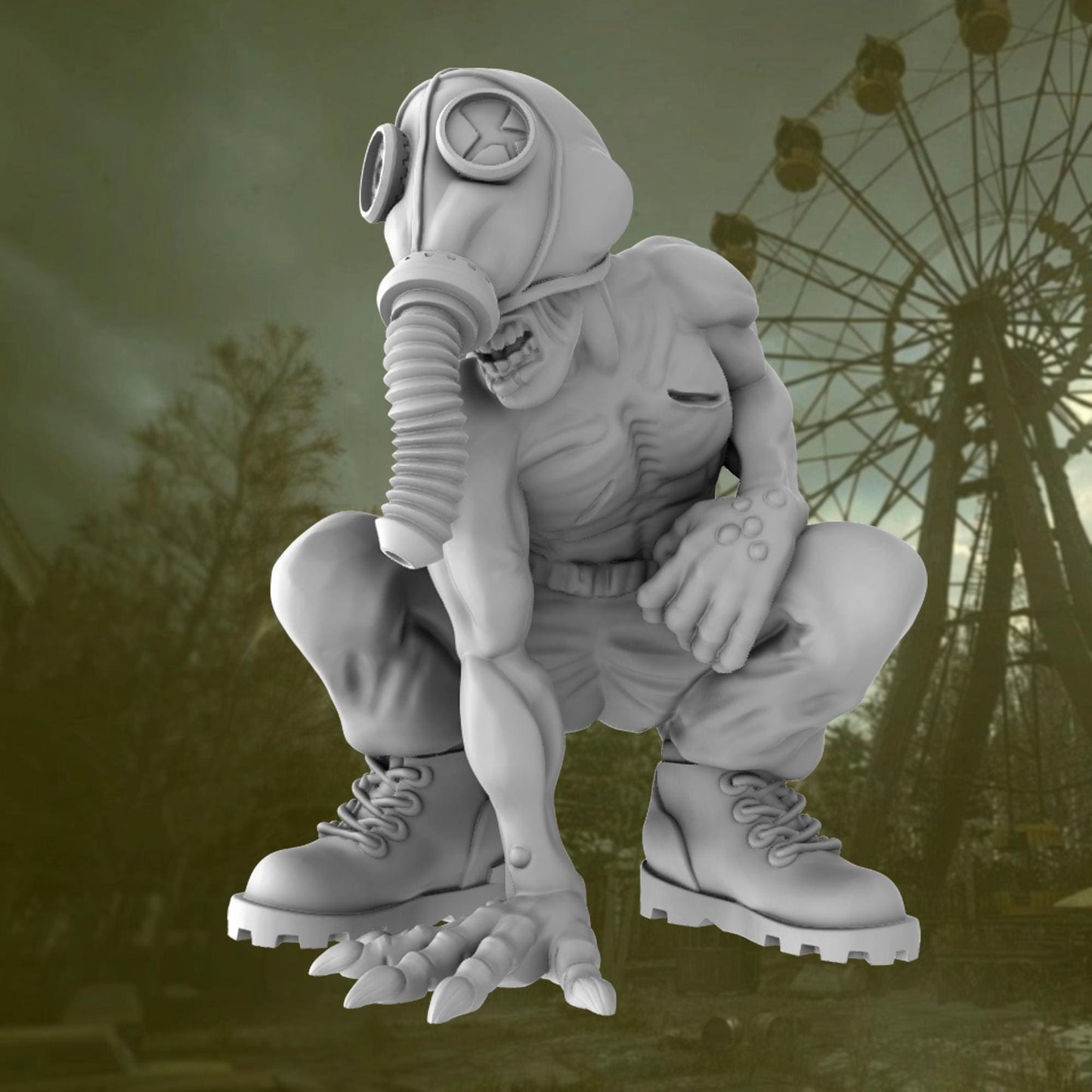 Gasmask Ghouls - Tales from the Radiation Zone - Post Apocalyptic 28mm/32mm Miniatures