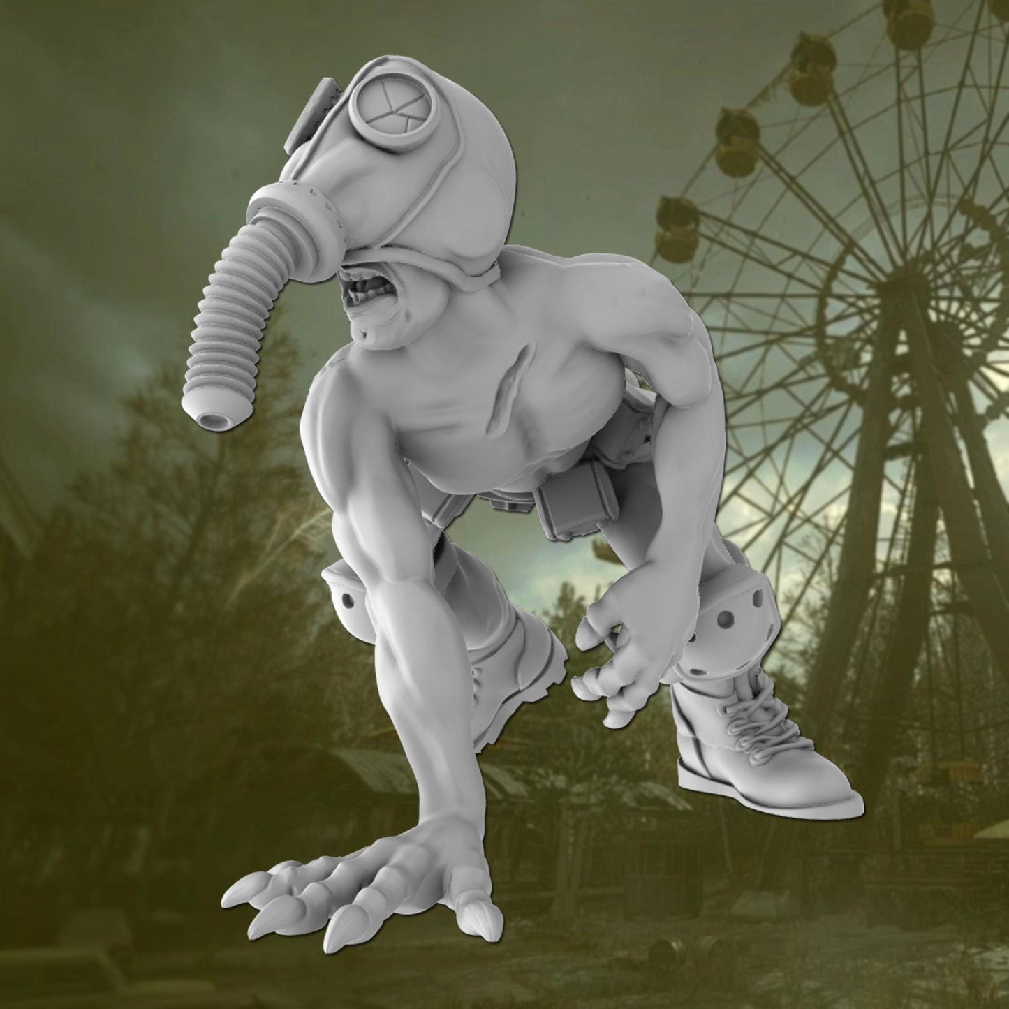 Gasmask Ghouls - Tales from the Radiation Zone - Post Apocalyptic 28mm/32mm Miniatures