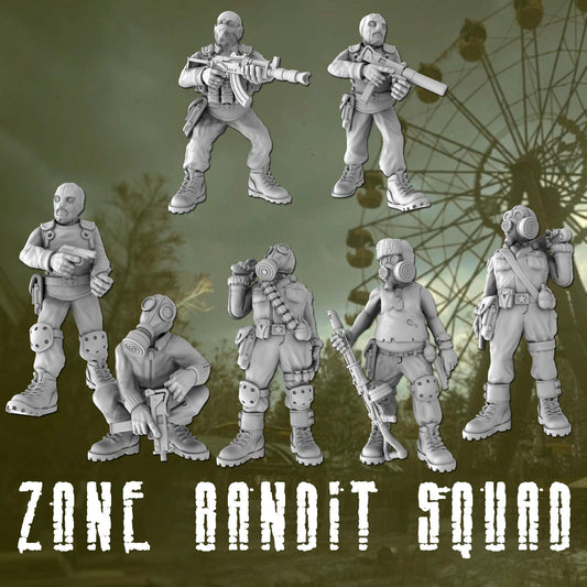 Zone Bandit Miniatures: 28mm/32mm Post-Apocalyptic Squad