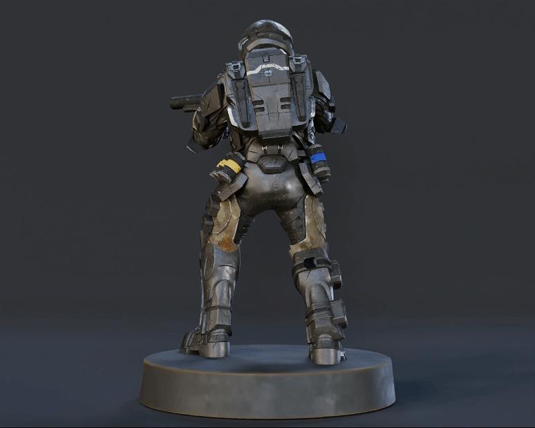 Halo ODST Helljumpers Miniatures 1:48 Scale Miniatures for Flashpoint and Tabletop- Galactic Armory - Sci-Fi Wargaming Figures