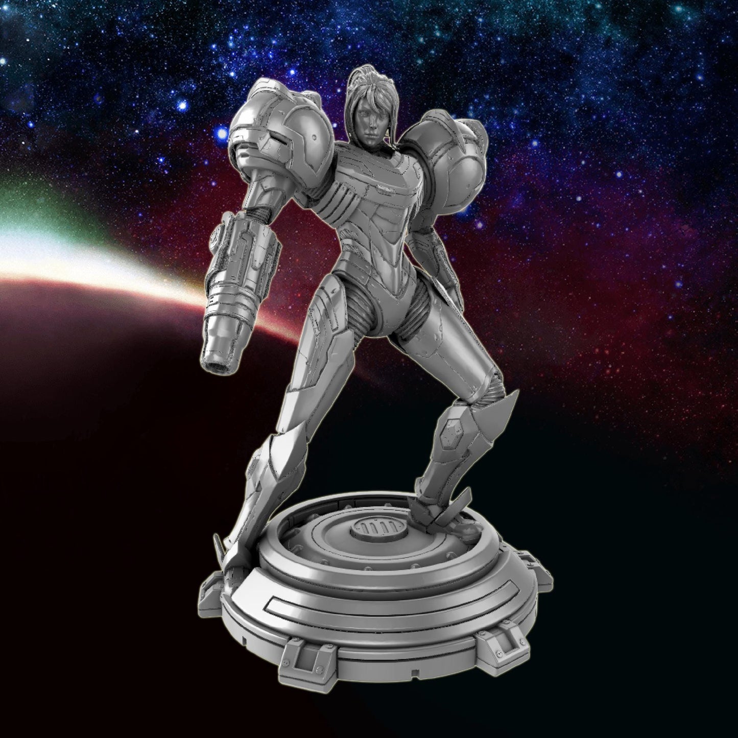 Prime Bounty Hunter Samus Statue - Bulkamancer Sculpts -  1/8 Scale - High Quality 3D Printed Multipart Resin Kit - Unpainted