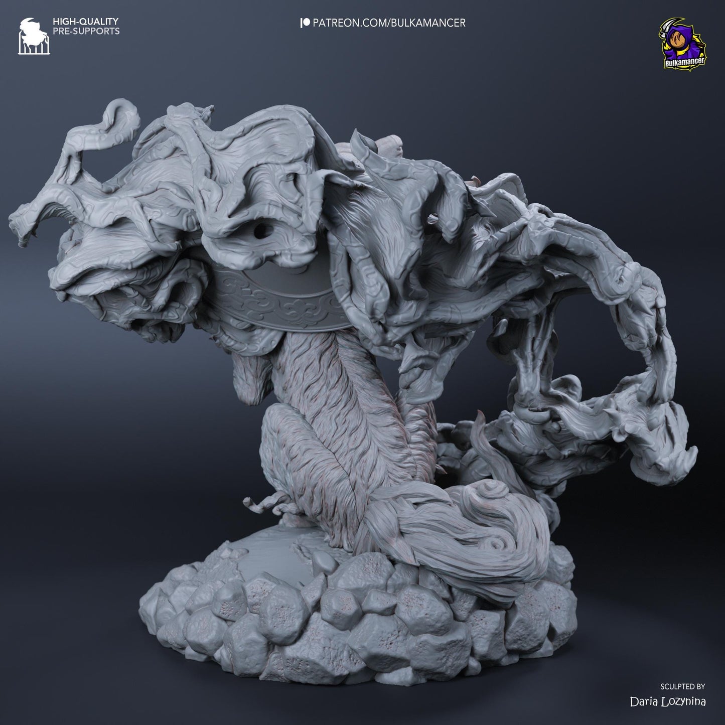 Celestial Wolf - 1/8 Scale Resin Statue - Bulkamancer Sculpts - Unpainted Kit