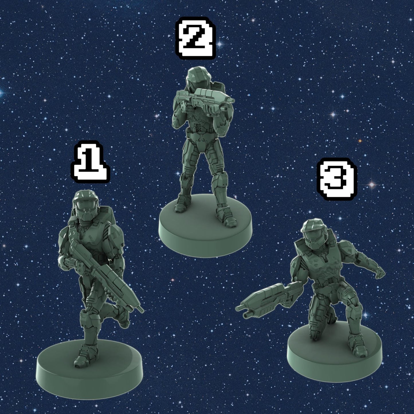 Human Super Soldier Miniatures – 1:48 Scale Sci-Fi Wargaming Figures