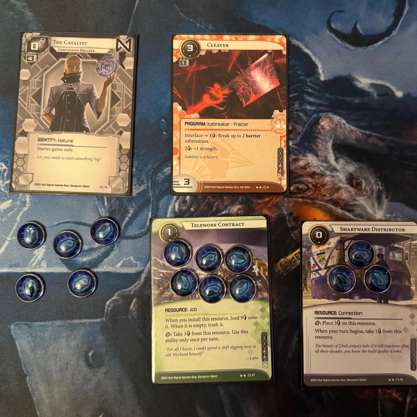 Android Netrunner Credit Tokens - Glass and Metal Tokens