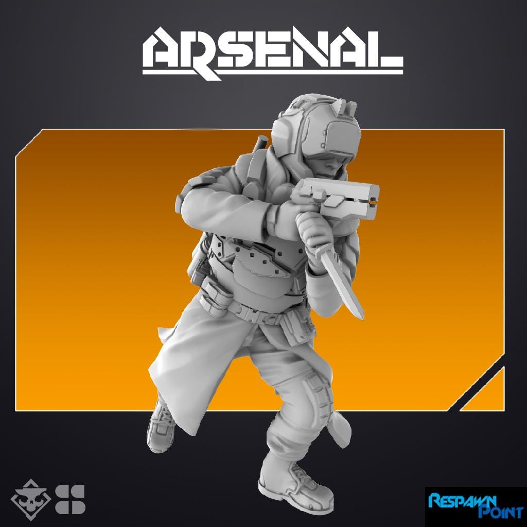Arsenal: Fireteam Alpha - SkullForge Studios -  Tabletop Miniatures for Sci-Fi Combat - High Quality 3D Printed Minis - Unpainted