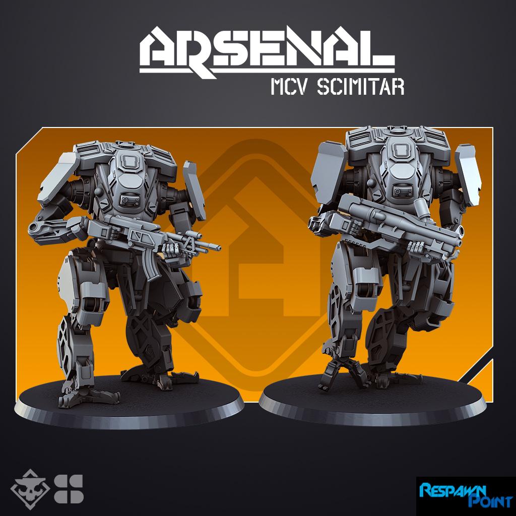 Arsenal MCV Scimitar - SkullForge Studios - Sci-Fi Resin Miniatures