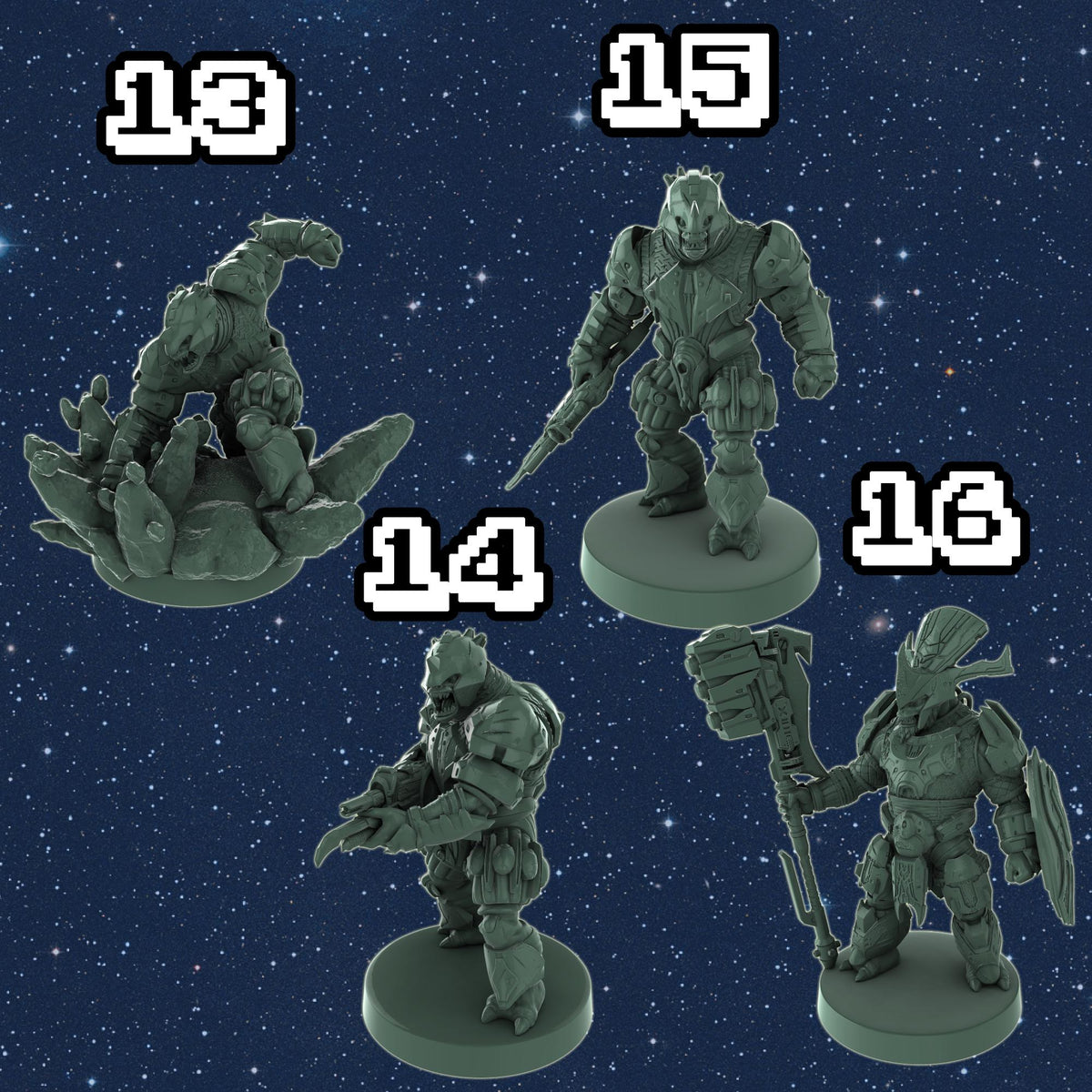 Brute Alien Miniatures – 1:48 Scale Resin Sci-Fi Wargaming Figures