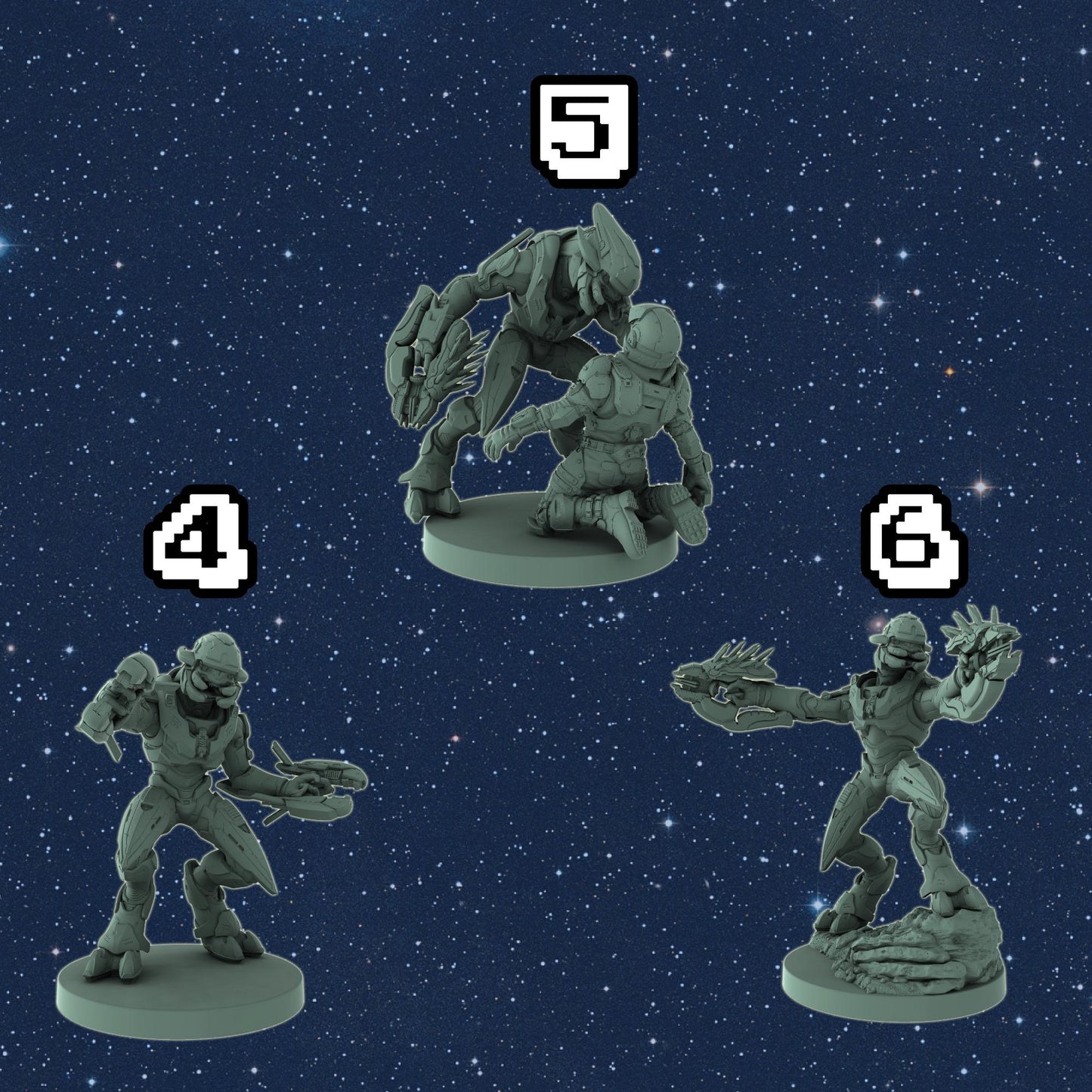 Elite Alien Miniature – 1:48 Scale Resin Wargaming Miniatures