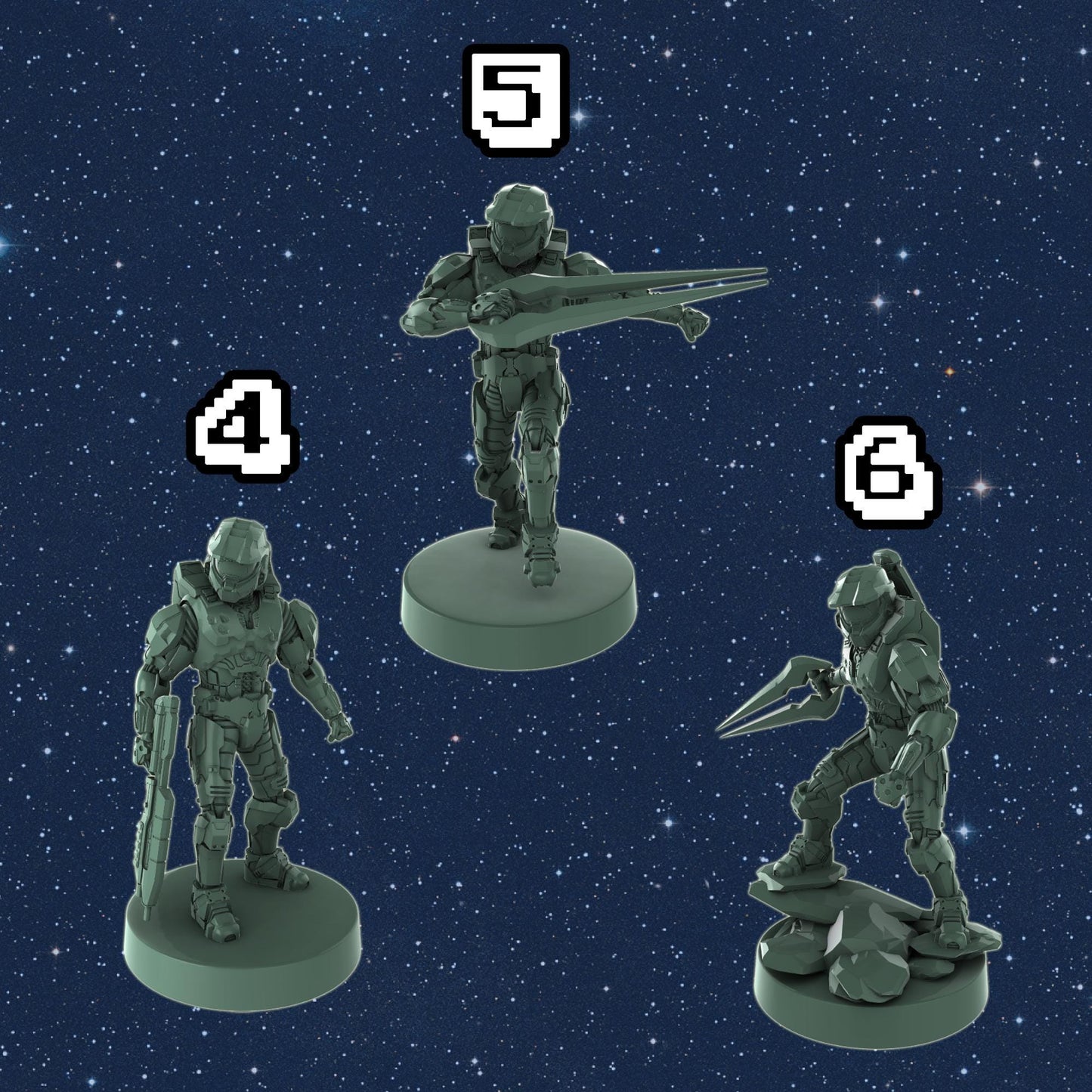 Human Super Soldier Miniatures – 1:48 Scale Sci-Fi Wargaming Figures