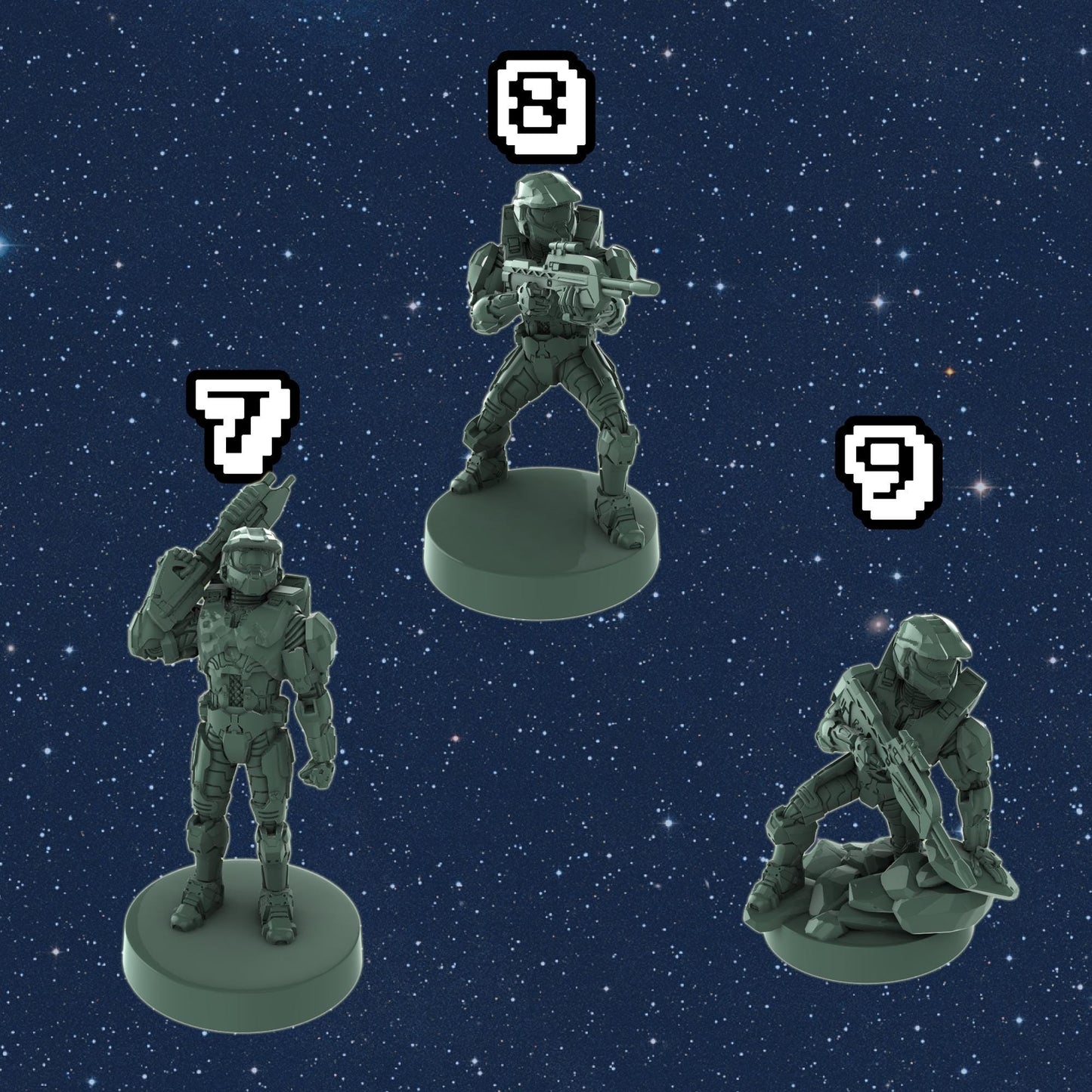Human Super Soldier Miniatures – 1:48 Scale Sci-Fi Wargaming Figures