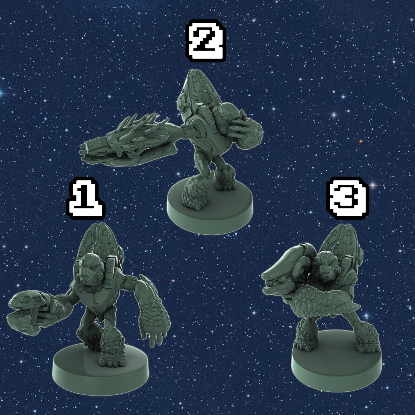 Grunt Covenant Miniatures 1:48 Scale Miniatures for Flashpoint and Tabletop- Galactic Armory - Sci-Fi Wargaming Figures