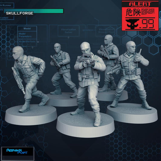 Generic Wolf Soldiers - SkullForge Studios - Tabletop Miniatures for Tactical Espionage Action
