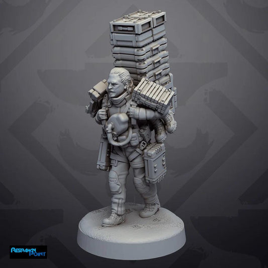 The Stranded Courier - SkullForge Studios - Sci-Fi Tabletop Miniatures - High Quality 3D Printed Resin Minis- Unpainted