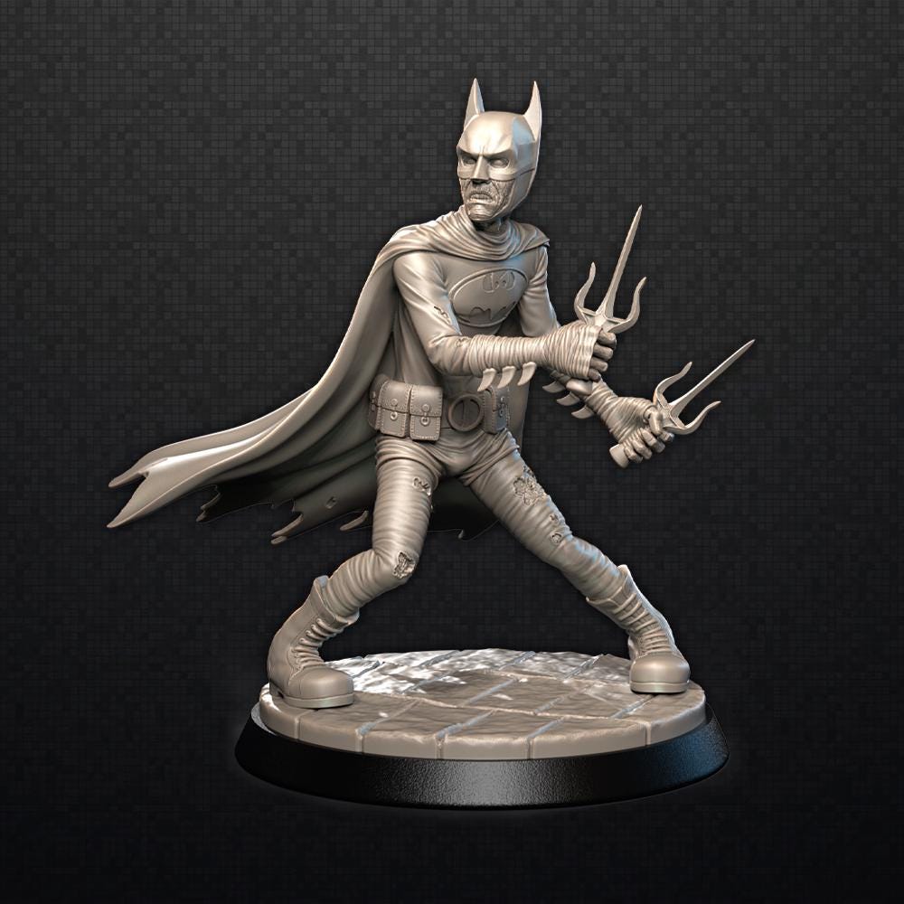 Necrobat - Zombie-Con: The Walking Nerds - Tabletop Miniatures for Zombicide and Horror Games - High Quality 3D Printed Resin Minis