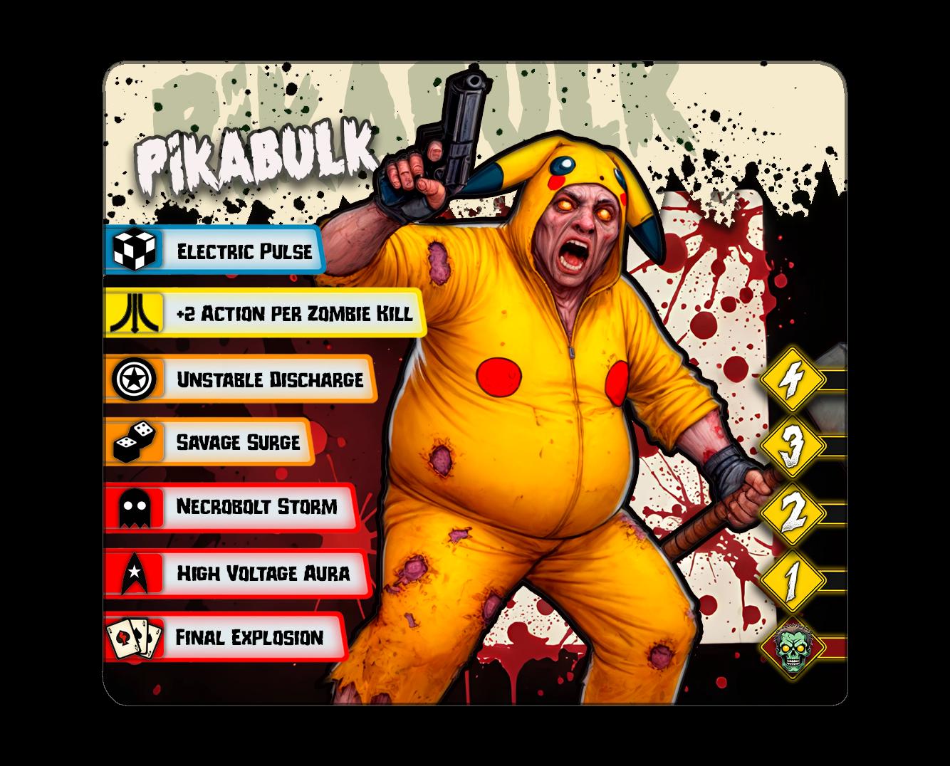Pikabulk Zombie Miniature: 3D Printed Resin Minis for Tabletop Games