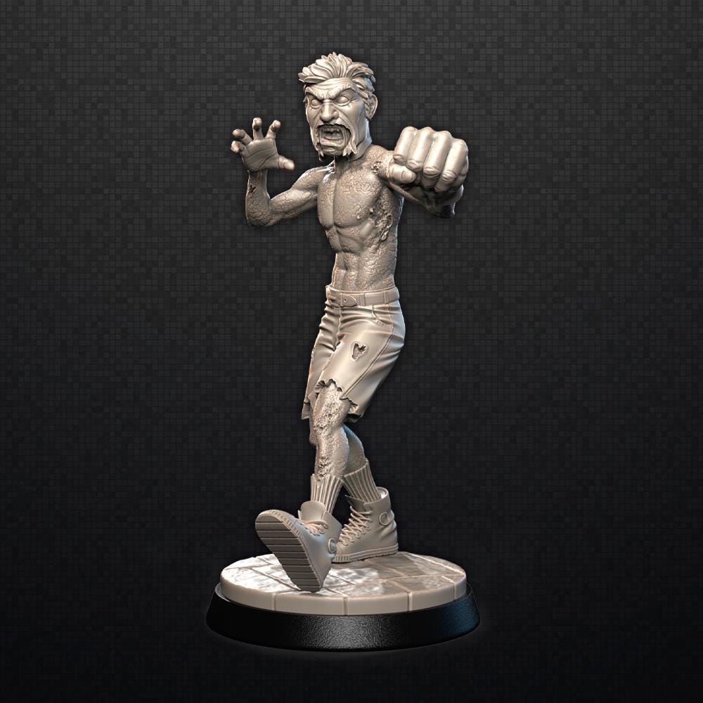 The Sulk Zombie Miniature – 32mm Resin Mini