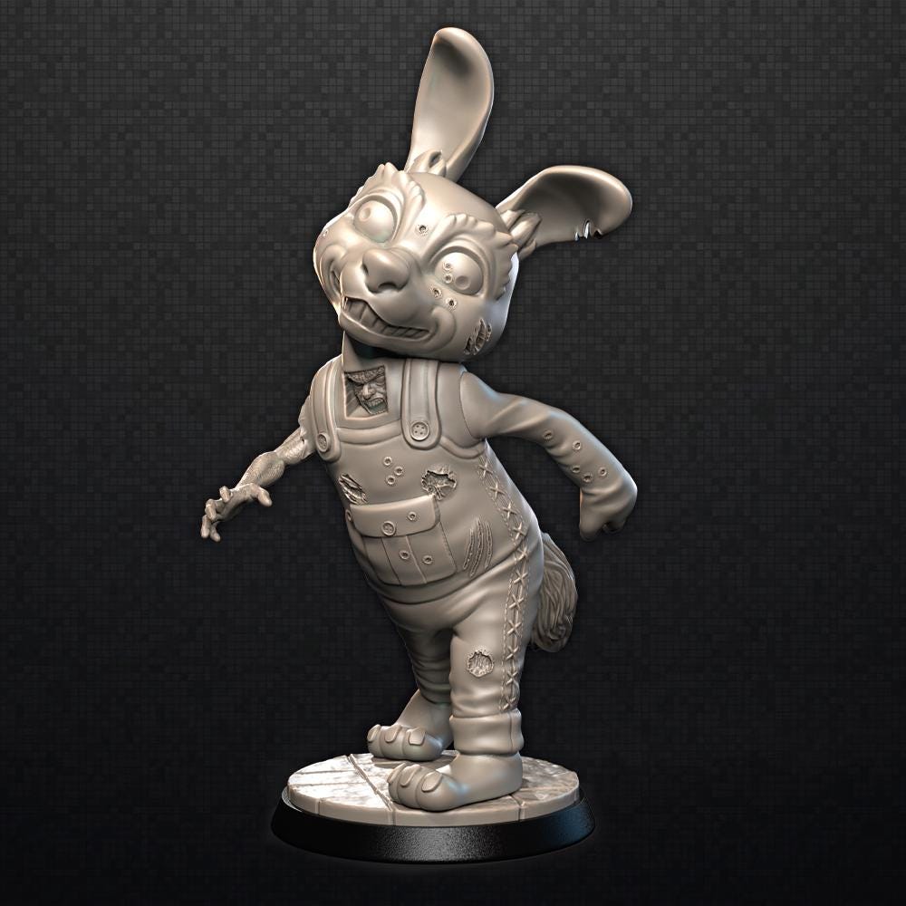 Cosplay Zombie Miniatures: 3D Printed Resin Minis for Tabletop Games