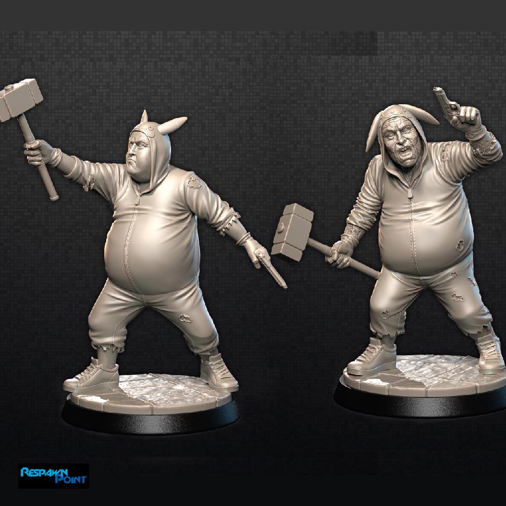 Zombie-Con Miniatures Set: 3D Printed Resin Minis for Tabletop