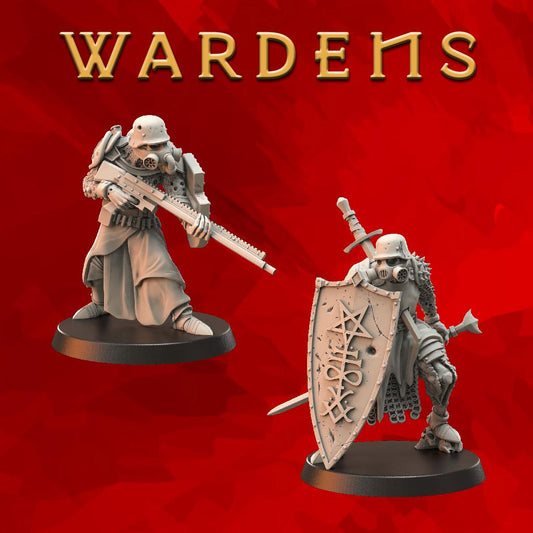 Wardens / Corpse Guard - Doomed Batallions - Tabletop Miniatures ideal for Trench Crusade - High Quality 3D Printed Minis - Unpainted