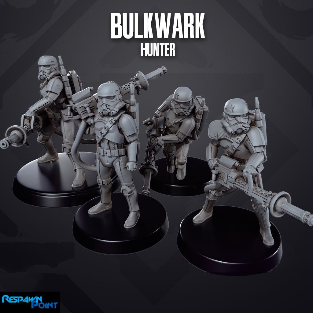 Bulwark the Hunter Miniature - SkullForge Stdios - Sci-Fi Tabletop Miniatures