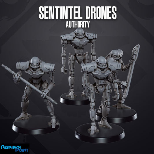 Authority Sentinel Drones - SkullForge Studios - Sci-Fi Tabletop Miniatures