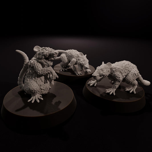 Mutated Rats - Tales from the Radiation Zone - Post Apocalyptic 28mm/32mm Miniatures
