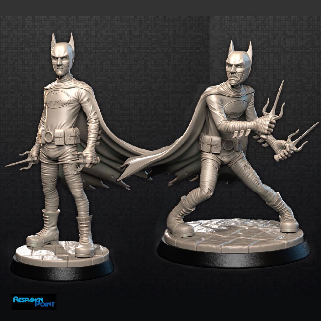Necrobat Zombie Miniature: 3D Printed Resin Minis for Tabletop Games