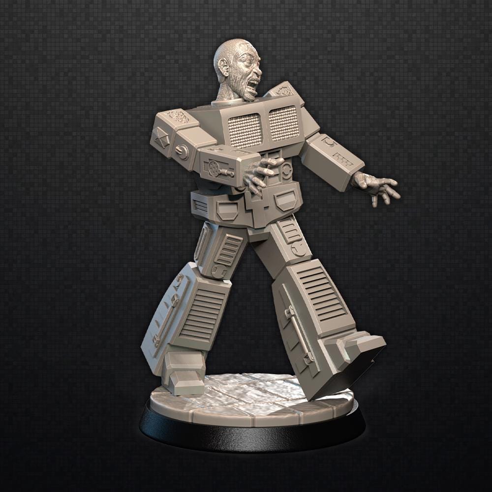 Cosplay Zombie Miniatures: 3D Printed Resin Minis for Tabletop Games