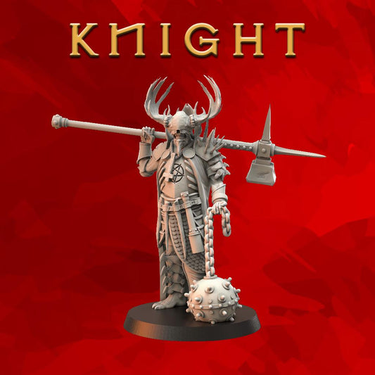 Knight / Plague Knight - Doomed Batallions - Tabletop Miniatures ideal for Trench Crusade - High Quality 3D Printed Minis - Unpainted