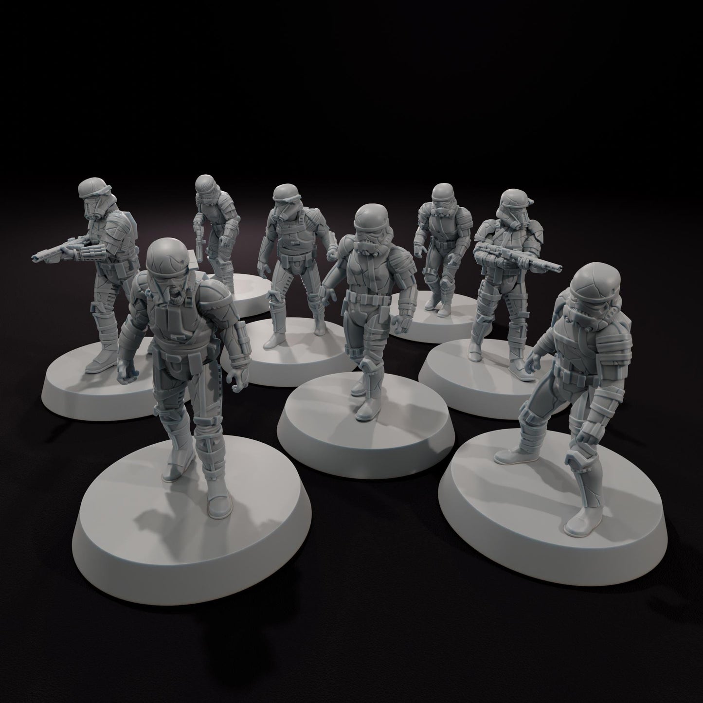 Zombie Dusk Troopers - SkullForge Studios - Sci-Fi Tabletop Miniatures