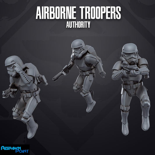 Authority Airborne Troopers - SkullForge Studios -  Tabletop Miniatures for Sci-Fi Galactic Battles - High Quality 3D Printed Minis