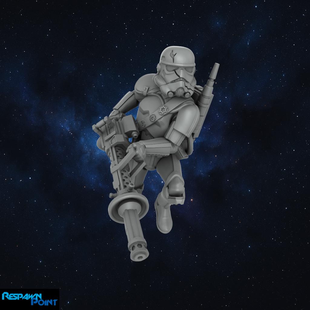 Bulwark the Hunter Miniature - SkullForge Stdios - Sci-Fi Tabletop Miniatures