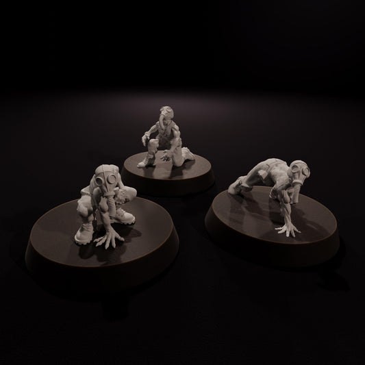 Gasmask Ghouls - Tales from the Radiation Zone - Post Apocalyptic 28mm/32mm Miniatures