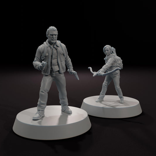 The Cure and Contractor - Outbreak Survival - SkullForge Studios - 3D Printed Resin Figures for STALKER, Fallout, Zona Alfa