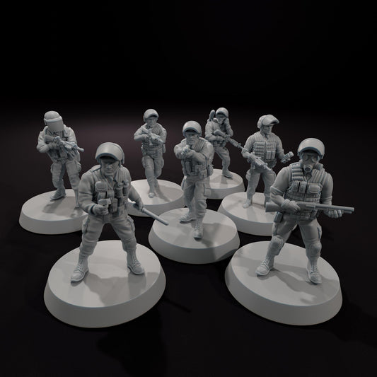 Federal Agency Survivors - SkullForge Studios - Post Apocalyptic Miniatures