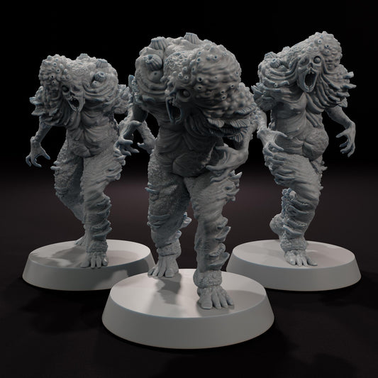 Infected Shamblers Enemy Pack - Aftermath Studios - Post-Apocalyptic 3D Printed Resin Figures for STALKER, Fallout, Zona Alfa