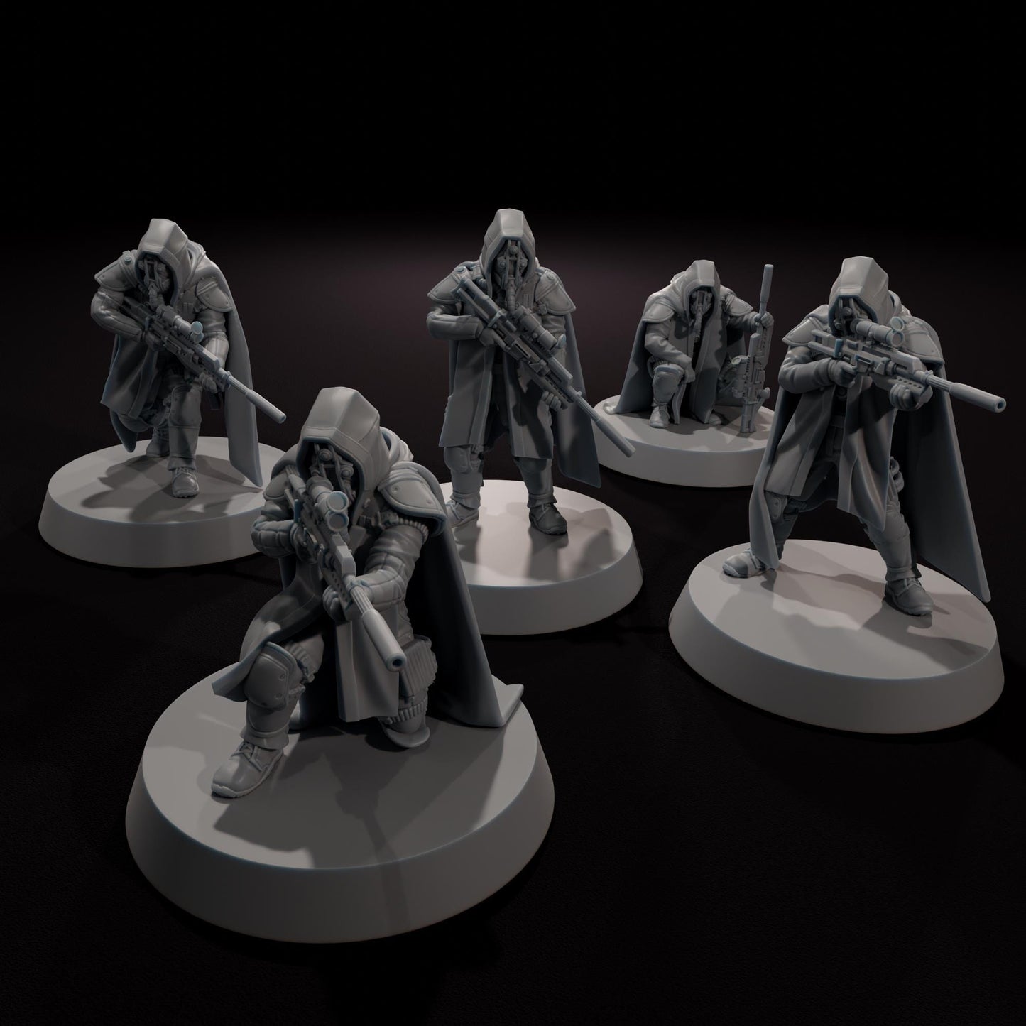 Doomghast Snipers - SkullForge Studios - Sci-Fi Tabletop Miniatures