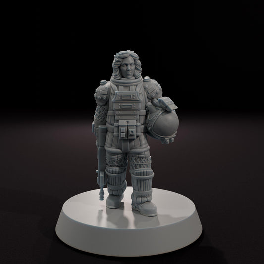 Spacesuit Warrant Officer - Aftermath Studios - Sci-Fi Tabletop Miniatures