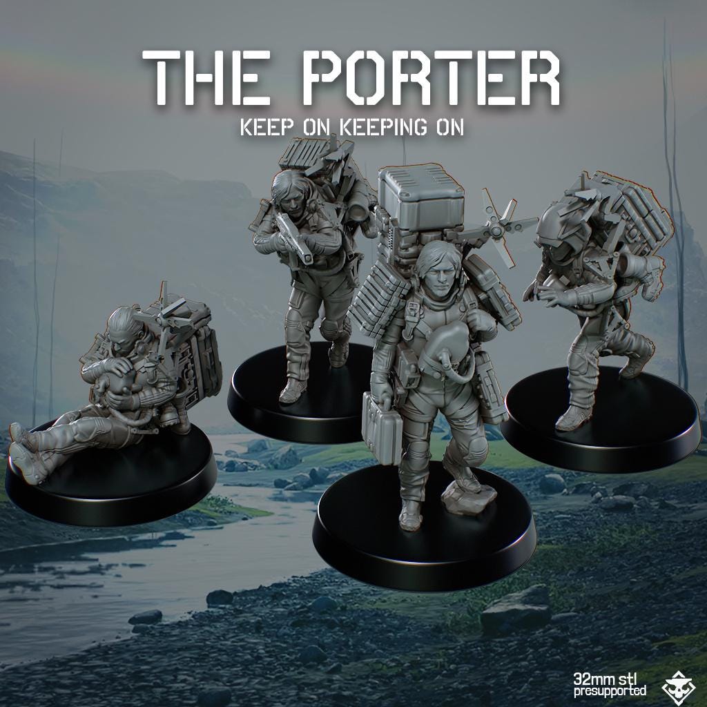 The Porter - SkullForge Studios - Sci-Fi Tabletop Miniatures