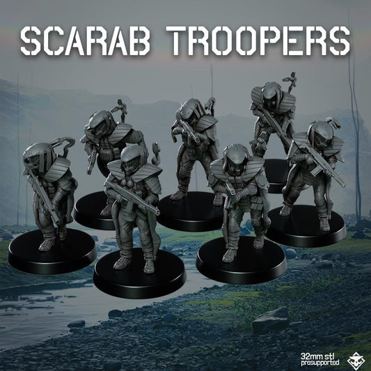 Scarab Troopers - SkullForge Studios - Sci-Fi Resin Miniatures
