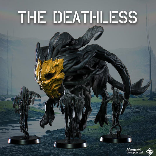 Deathless Sludge Beast and Thralls - SkullForge Studios - Sci-Fi Resin Miniatures
