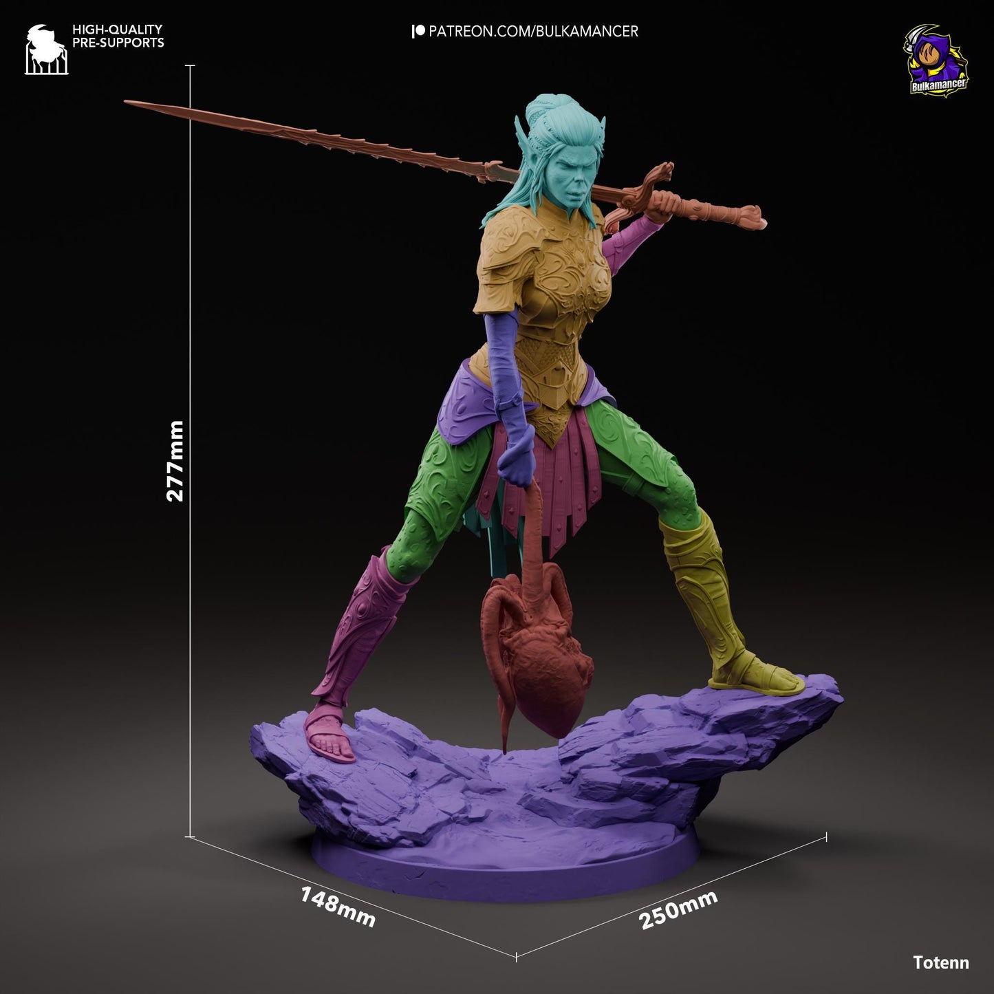 Judgemental Warrior - 1/8 Scale Resin Statue - Bulkamancer Sculpts - Unpainted Kit