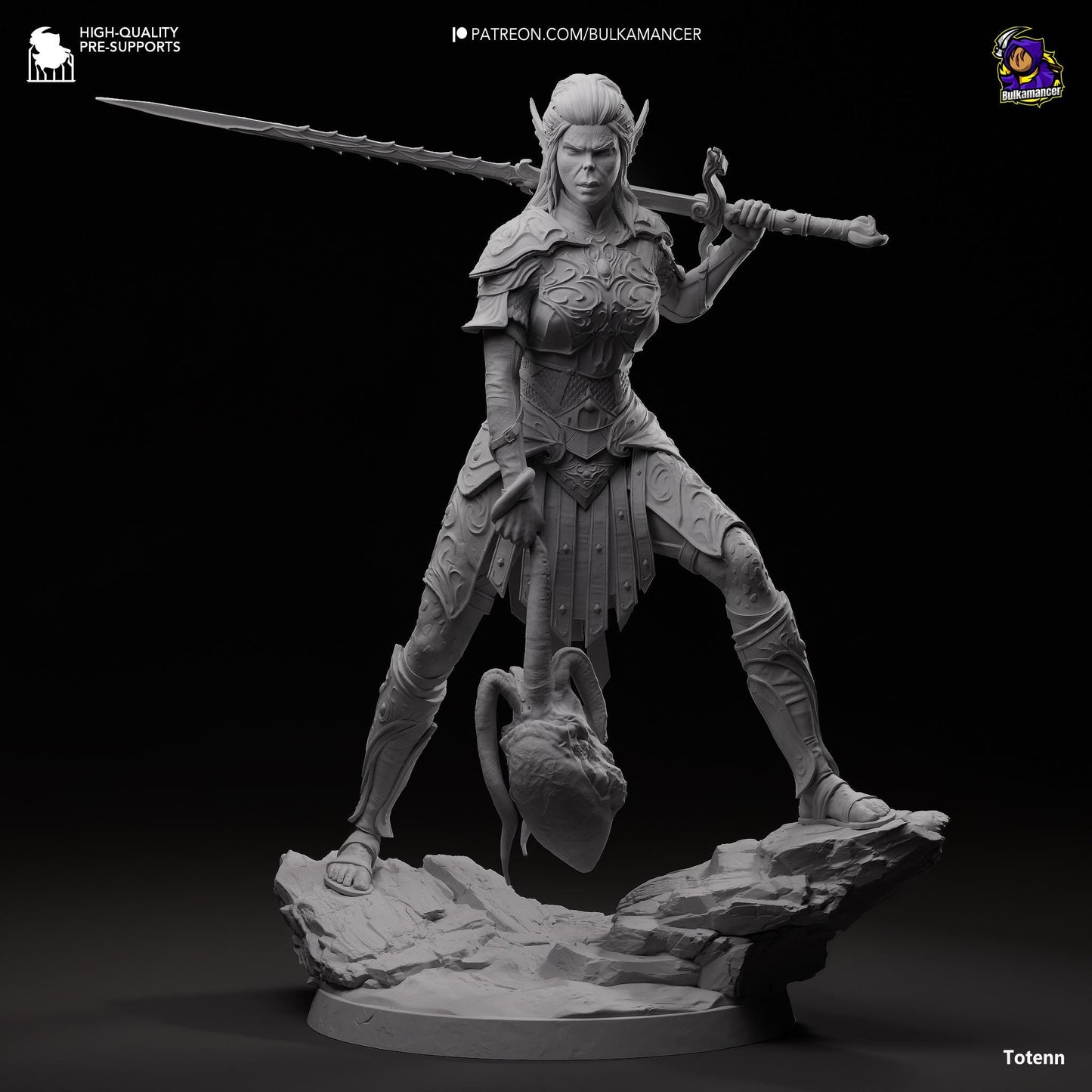 Judgemental Warrior - 1/8 Scale Resin Statue - Bulkamancer Sculpts - Unpainted Kit