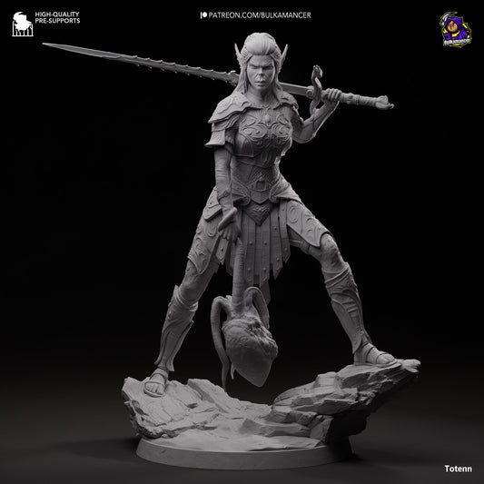 Judgemental Warrior - 1/8 Scale Resin Statue - Bulkamancer Sculpts - Unpainted Kit