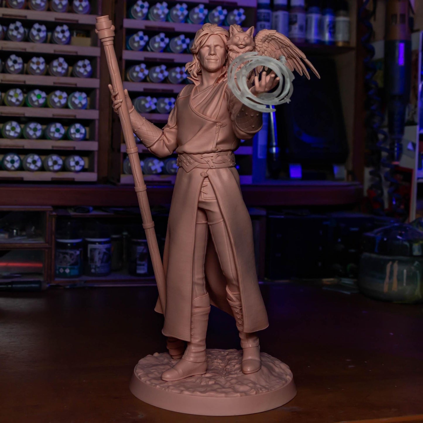 Goddess-Favored Wizard - 1/8 Scale Resin Statue - Bulkamancer Sculpts - Unpainted Kit