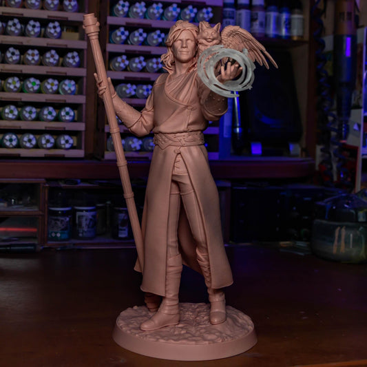 Goddess-Favored Wizard - 1/8 Scale Resin Statue - Bulkamancer Sculpts - Unpainted Kit