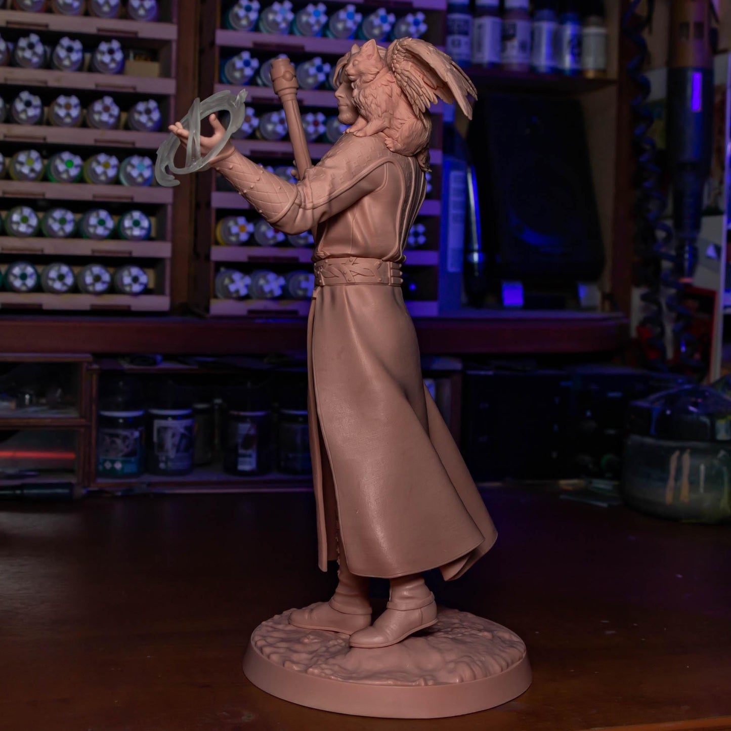 Goddess-Favored Wizard - 1/8 Scale Resin Statue - Bulkamancer Sculpts - Unpainted Kit