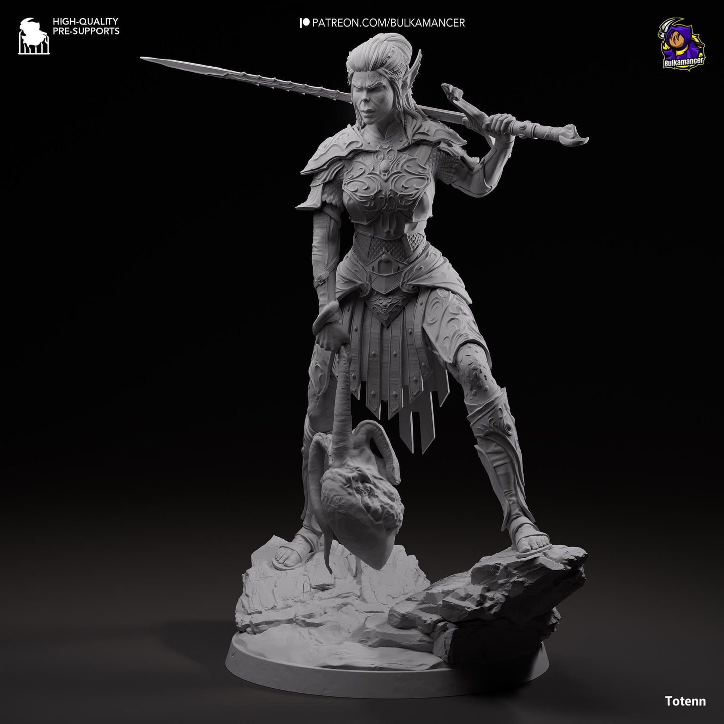 Judgemental Warrior - 1/8 Scale Resin Statue - Bulkamancer Sculpts - Unpainted Kit