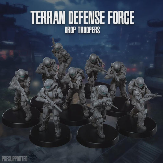 Terrain Defense Force Drop Troopers - SkullForge Studios - Tabletop Miniatures